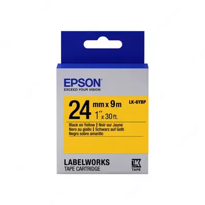 Epson LK6WBN tasmasi 24 mm 9 m
